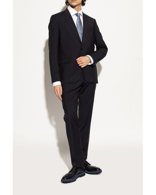 Paul Smith Black Leather Shoes for men