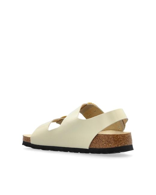 Birkenstock Natural Sandals Milano Big Buckle