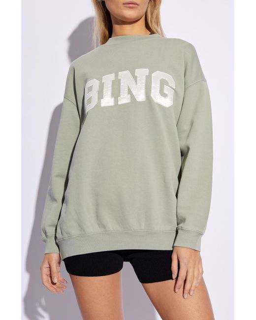 Anine Bing White Sweatshirt With 'tyler' Logo,