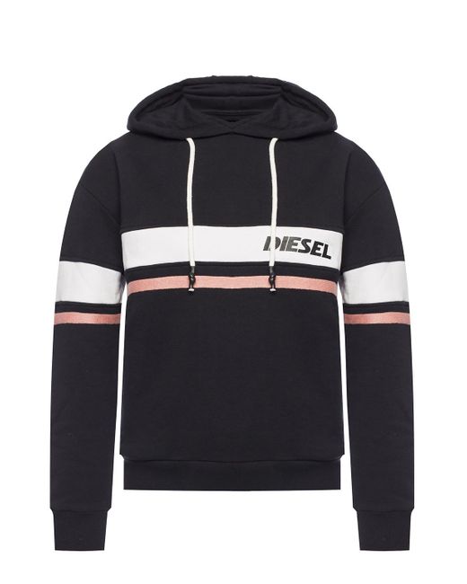 DIESEL Black Branded Sweatshirt