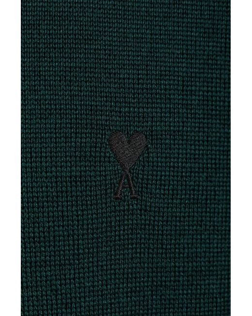 AMI Green Wool Sweater
