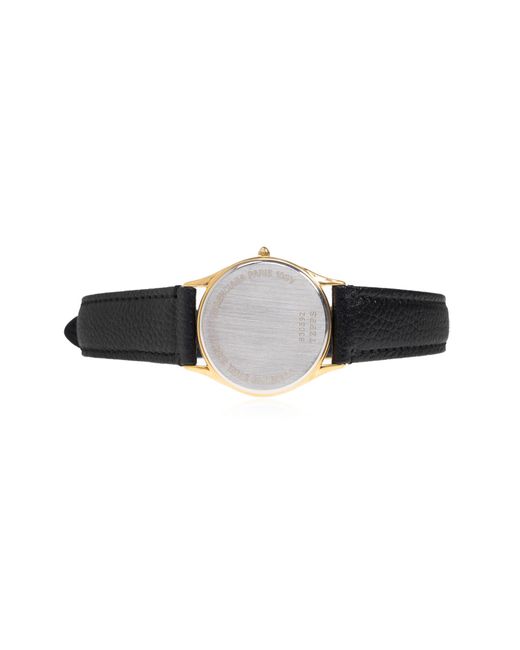 Balenciaga Black Choker With A Watch Motif
