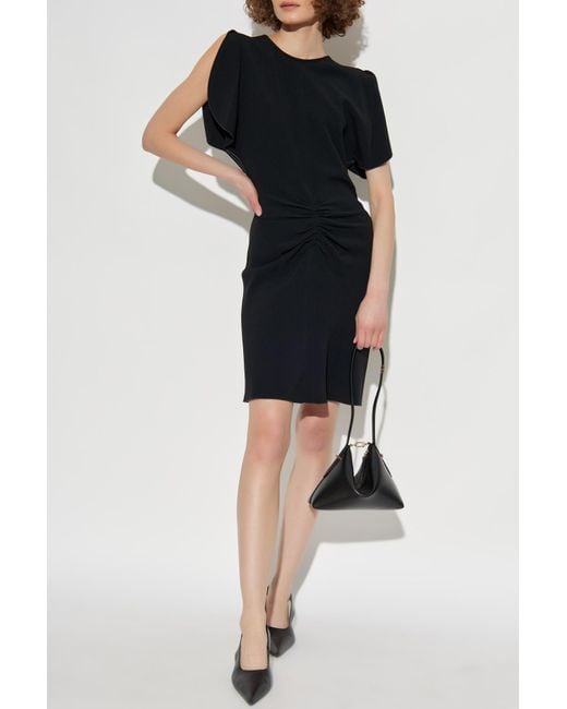 Victoria Beckham Black Dress With Draping