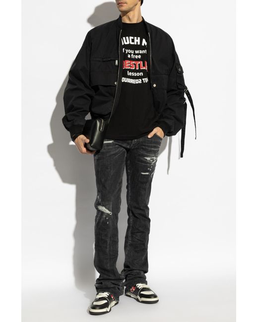DSquared² Black Jeans Sharpei Flared Bootcut for men