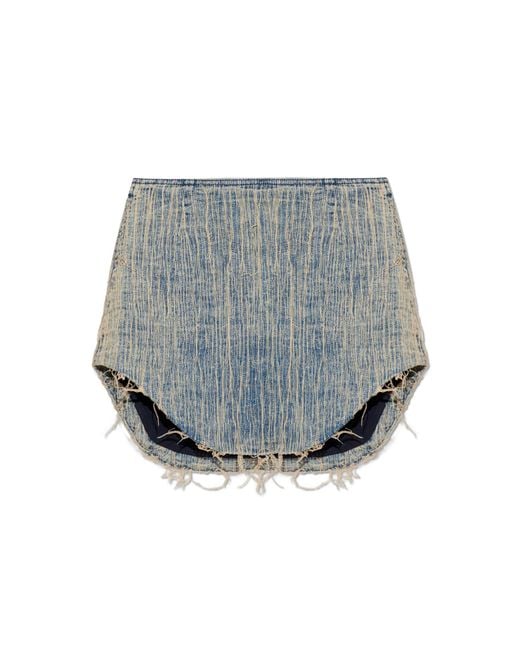 DIESEL Gray Denim Skirt 'De-Ada-S'