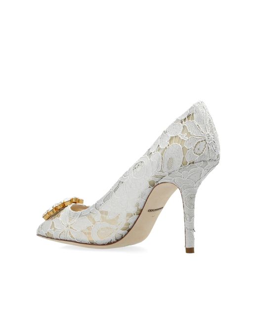 Dolce & Gabbana White Heeled Shoes 'belluccii',