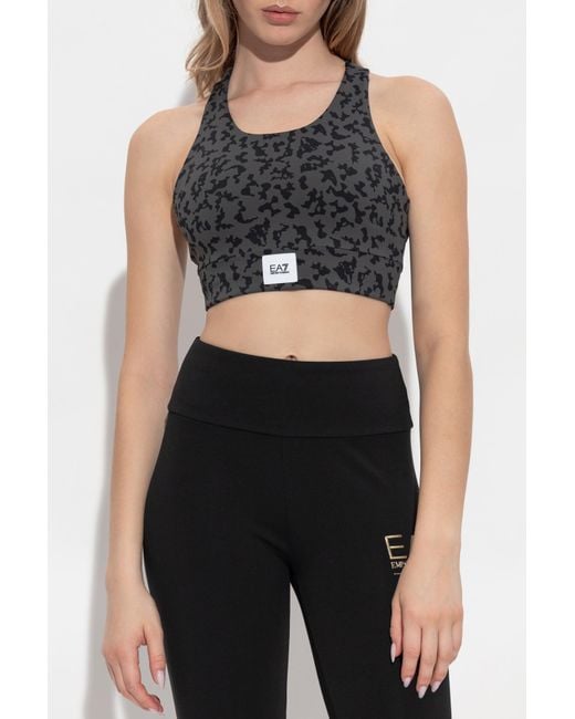 EA7 Black Emporio Armani Training Top