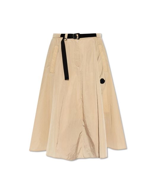 Moncler Natural Skirt With Darts