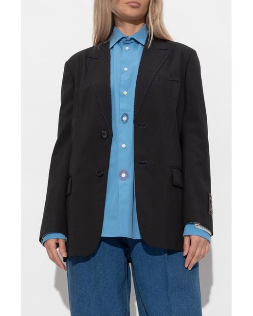 Marni Blue Wool Blazer