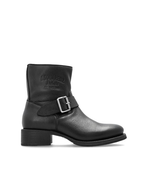 DSquared² Blue "Harley" Ankle Boots for men