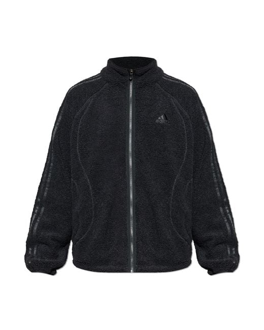 Adidas Originals Blue Fleece Jacket With Turtleneck for men