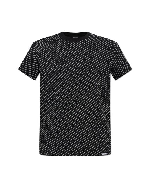 DSquared² Black T-Shirt From The "Underwear" Line for men