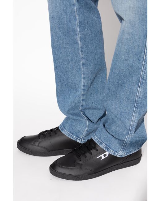 DIESEL Black 'S-D-Leo Low' Sports Shoes for men