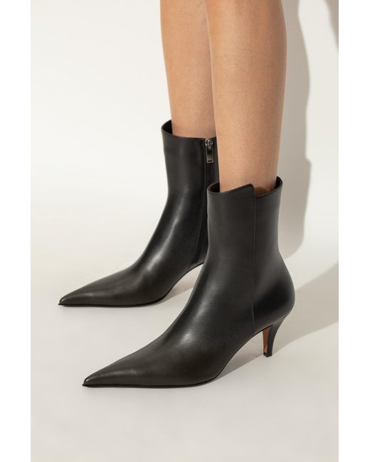 McQueen Black Heeled Ankle Boots