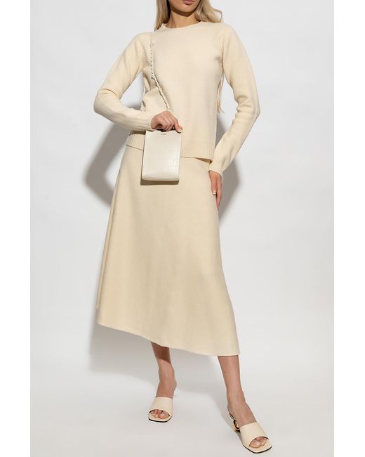 Jil Sander Natural Wool Sweater