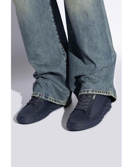 Jimmy Choo Blue 'Diamond' Sneakers for men