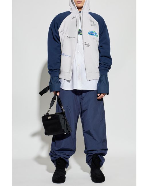 Balenciaga Blue Sweatshirt With Print for men