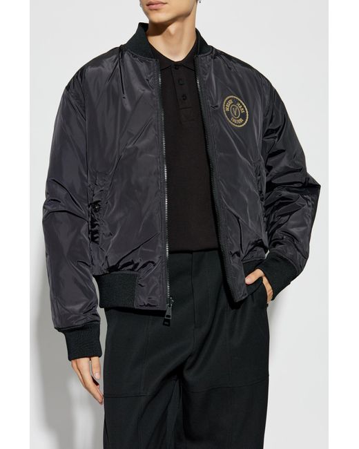 Versace Jeans Couture Black Reversible Jacket for men