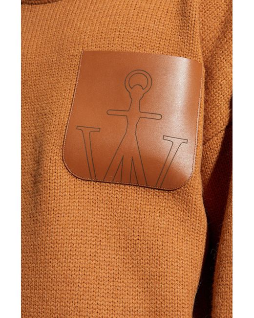 J.W. Anderson Brown Turtleneck With Pocket for men