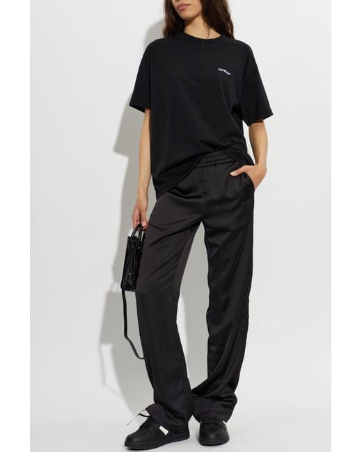 Off-White c/o Virgil Abloh Black T-Shirt With Logo
