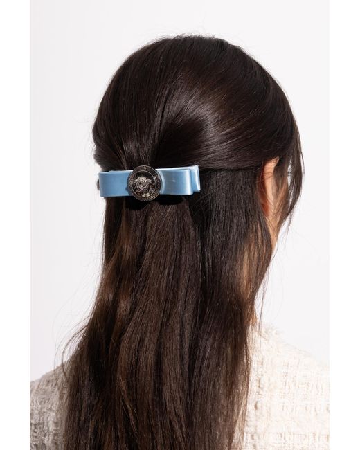 Versace Blue Hair Clip