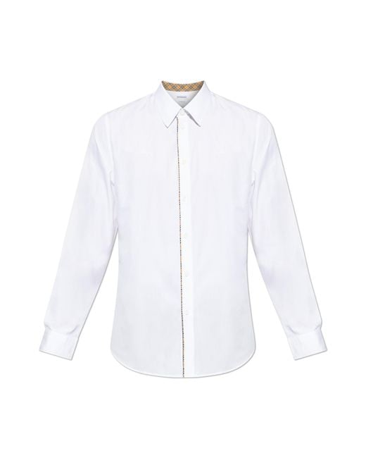 Burberry White Shirt 'Sam' for men
