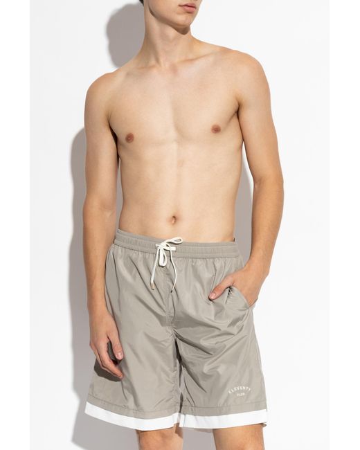 Eleventy White Swim Shorts for men