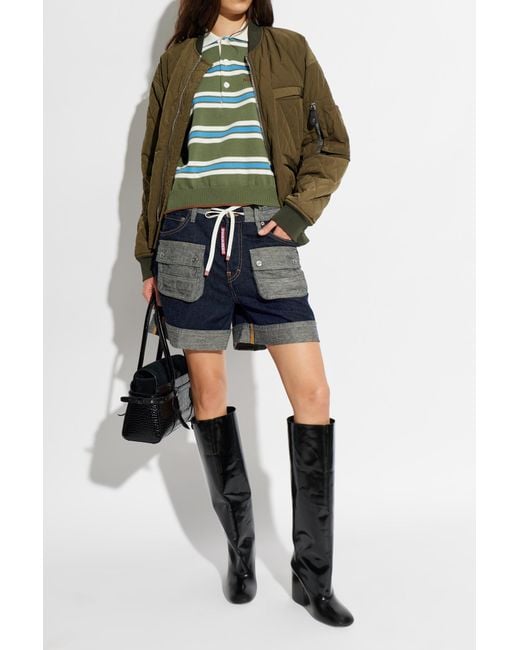 DSquared² Blue 'Cargo' Shorts