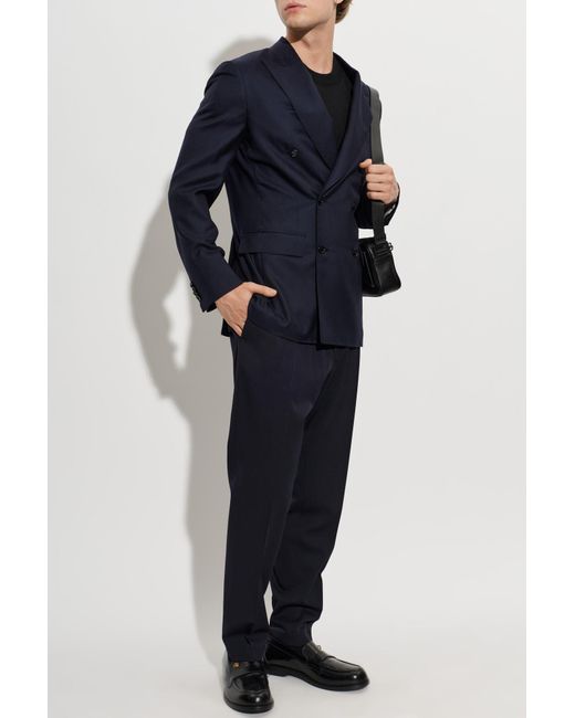 Brioni Blue Cashmere Blazer for men
