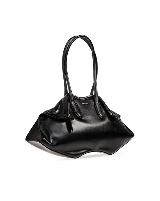 Alexander McQueen Black Shoulder Bag 'Manta'