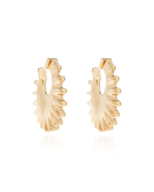 Jacquemus Metallic Hoop Earrings
