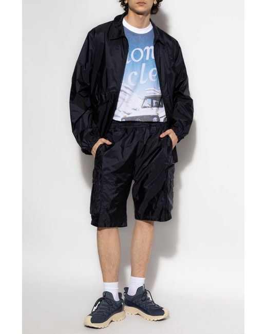 Moncler Blue Light Jackets for men