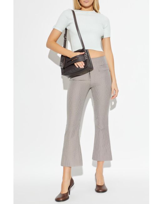 Courreges White Ribbed Top