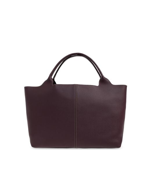 Tod's Purple Shopper Bag
