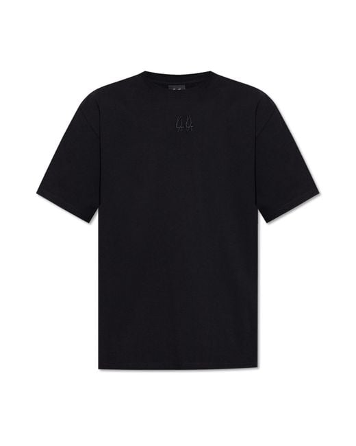 44 Label Group Black Printed T-Shirt for men
