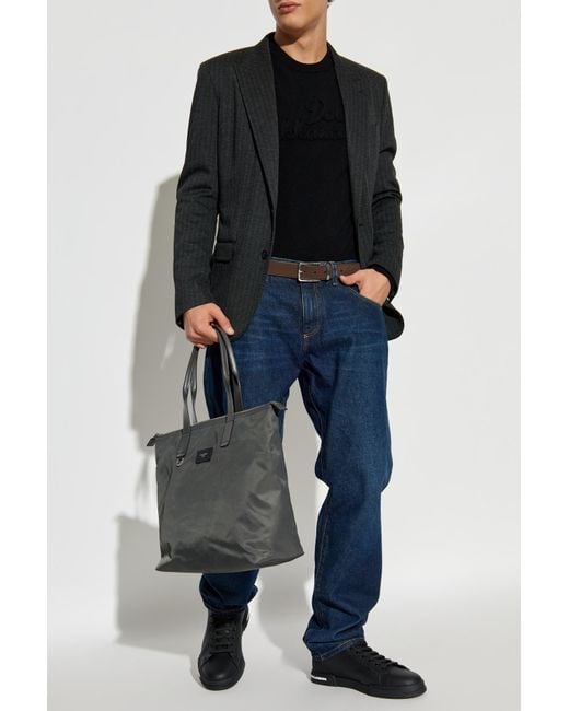 Dolce & Gabbana Black Sweater With Logo for men