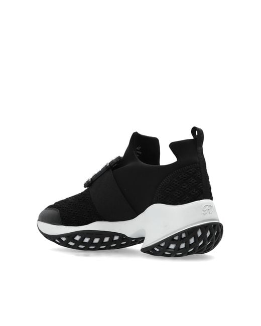 Roger Vivier Black 'Viv' Run' Sneakers