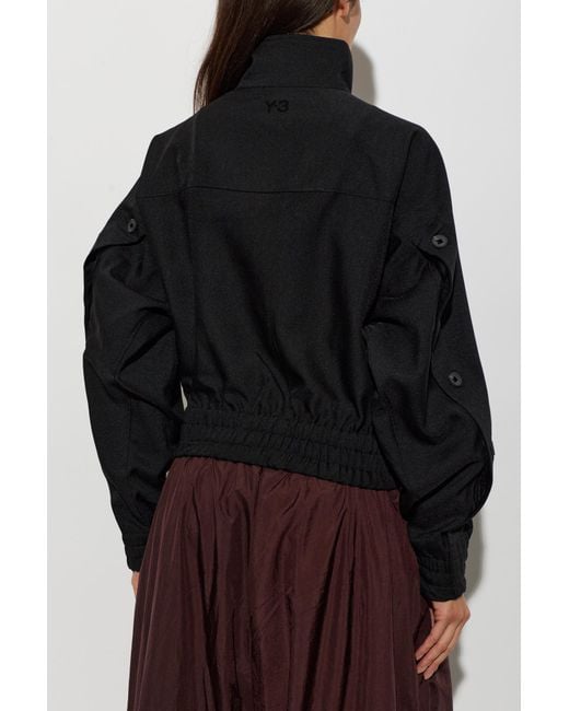 Y-3 Black Jacket With Logo