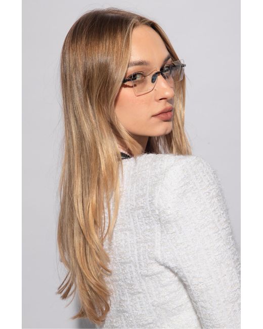Balmain Metallic 'Pierre' Prescription Glasses