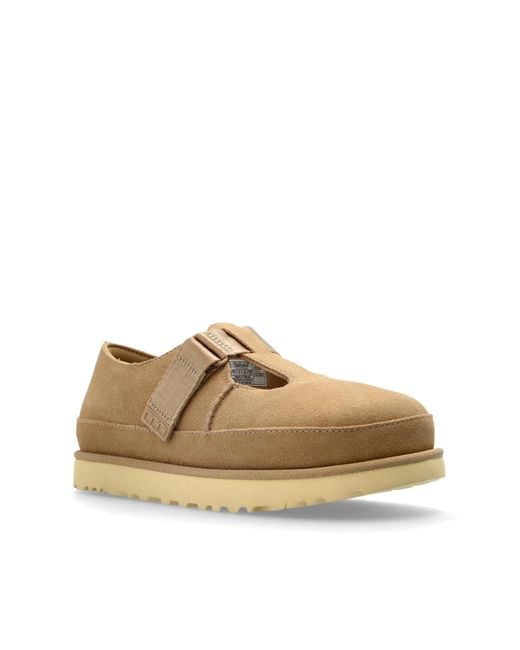 Ugg Brown Suede Shoes 'W Goldenstar Mary Jane'