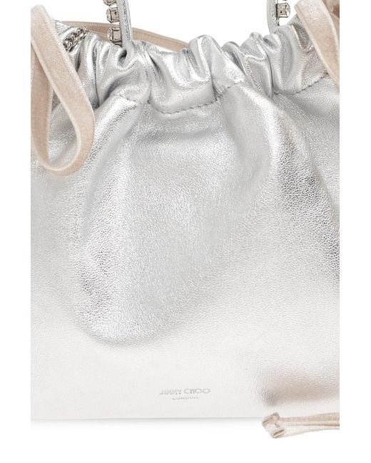 Jimmy Choo Metallic Handbag 'Drawstring Mini'