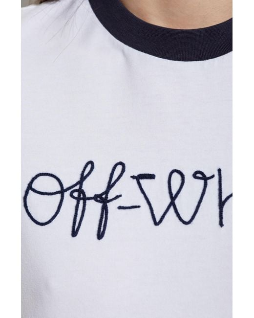 Off-White c/o Virgil Abloh White T-Shirt With Logo