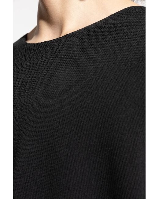 Homme Plissé Issey Miyake Black Loose-Fit Sweater for men