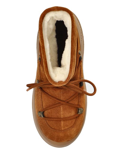 Moon Boot Brown Snow Boots Mc Luna Suede