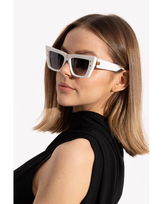Balmain White Sunglasses