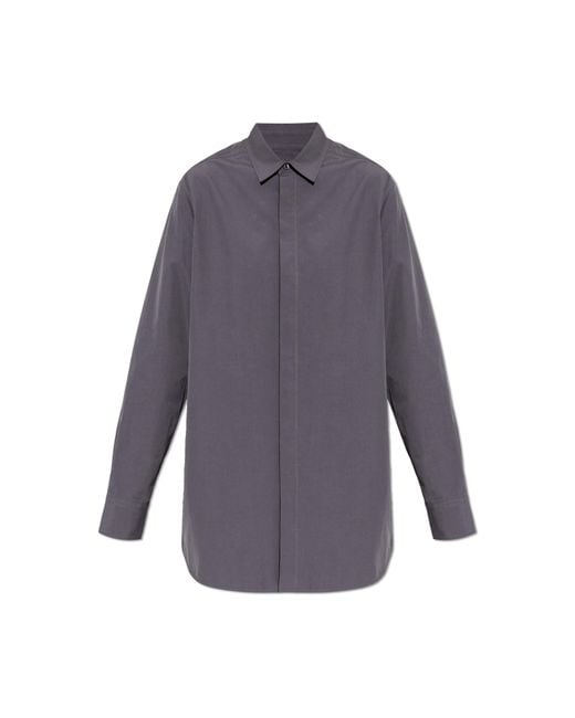 Jil Sander Blue Shirt With A Back Slit
