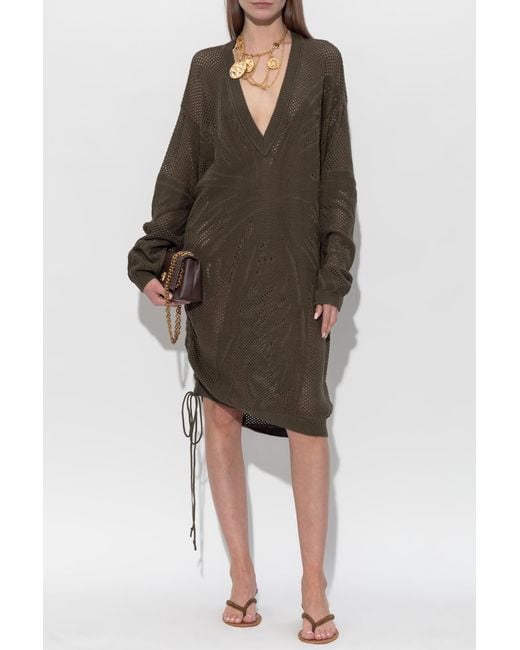DSquared² Brown Cotton Dress