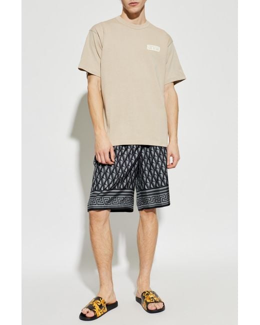 Versace Jeans Couture White T-Shirt With Logo for men