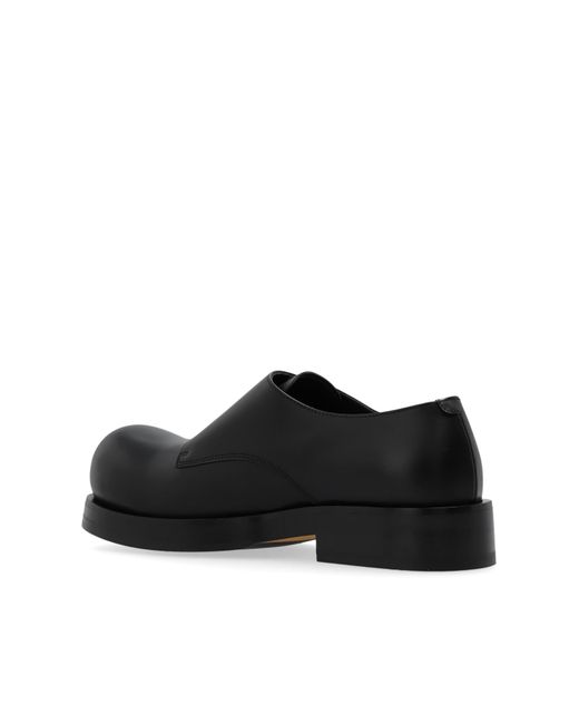 Bottega Veneta Black 'helium' Monk Strap Shoes, for men
