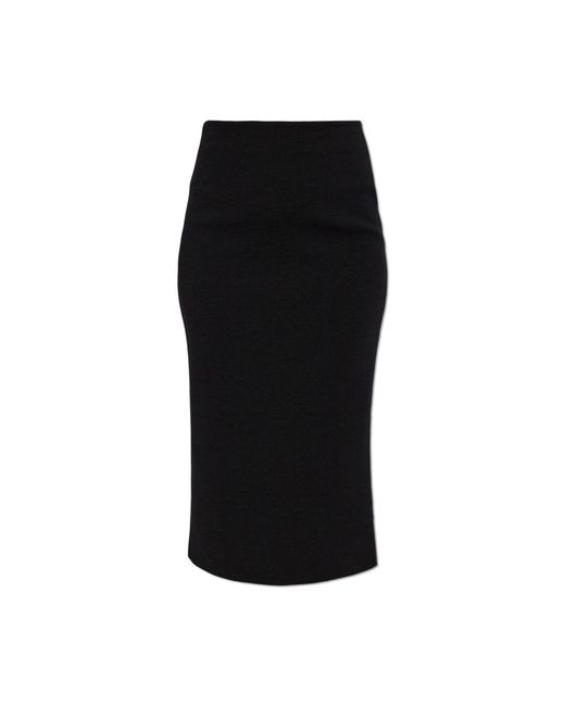 Max Mara Black Wool Skirt 'Lesena'